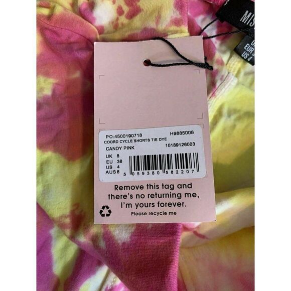 Missguided New Tie Dye High waist shorts - Picture 4 of 5